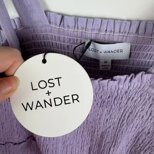 NWT Lost + Wander Angel in Disguise Maxi‎ Dress Medium Lavender Smocked Cottage thumbnail 7