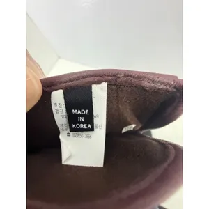 Jindo Fashion Burgundy Leather Gloves Size 44 Made in Korea thumbnail 2