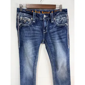 Rock Revival Jeans Coe Bootcut Embellished Women's 29 Blue Denim Y2K Cotton thumbnail 10