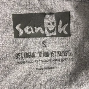 Sanuk Organic Cotton Hoodie Sweatshirt‎ Gray Small thumbnail 6