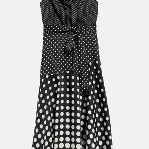 {Banana Republic} Brand New Cowl Neck Sleeveless Polka Dot Midi Dress thumbnail 7
