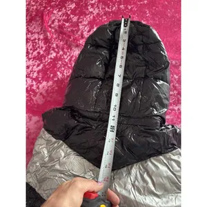 Calvin Klein Performance Puffer Vest Black Silver Chevron Quilted Women's XL thumbnail 9