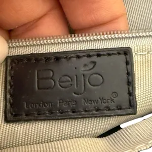 Beijo Patent Leather and Leopard Print Clutch Chain Strap Retro 90s Animal thumbnail 5