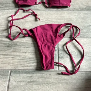 Zaful burgundy bikini set thumbnail 7