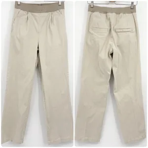 Fear of God Essentials Womens Khaki Logo‎ Waistband Relaxed Trouser Pants Size M thumbnail 3