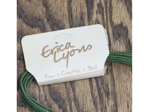 NWT Erica Lyons Corded Ring Nest Knot Pendant Necklace Gold / Green 17" + 3" thumbnail 3