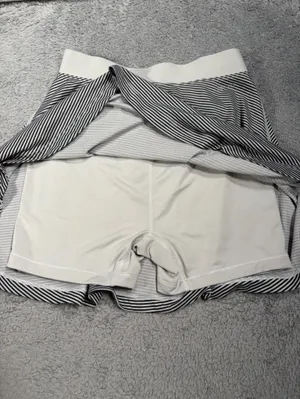 Nike Women's Black & White Striped Skort small thumbnail 10