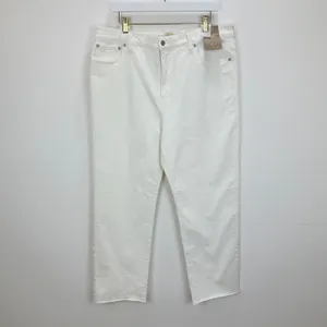 Madewell 90s Straight Crop Jean Tile White High Rise Raw Hem Classic US 33 NWT thumbnail 7