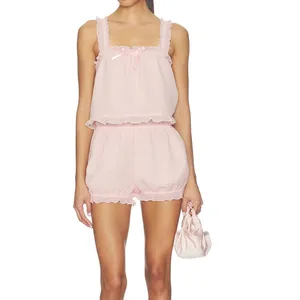 More To Come Sammy Bloomers Short Matching Set Size XS in Blush Pink thumbnail 5