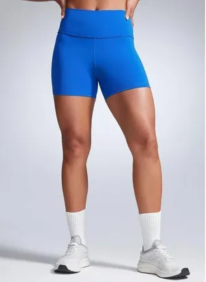 Everlane Perform Blue Biker Shorts XS High Rise Activewear Yoga Shorts thumbnail 1