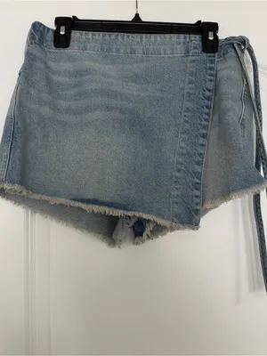 Free People Emmy Denim Skort thumbnail 2