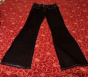 American Eagle Outfitters Bootcut Jeans Dark Blue Denim Women's thumbnail 1