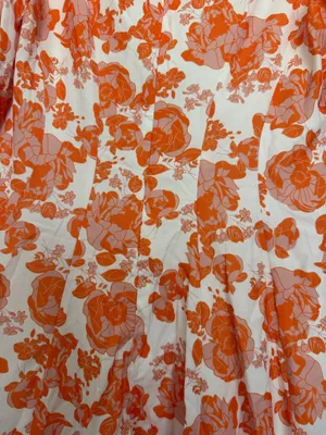 Hello Molly Orange Floral Mini Dress thumbnail 3
