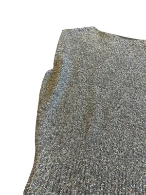 Free People Talia Sweater Mini Dress Sleeveless Grey Sparkle Size Small NWT thumbnail 4