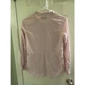Abercrombie & Fitch Womens Sz XS White Red Stripe Pullover Button Front Shirt thumbnail 6