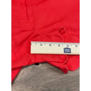 J.Crew Size 6 Orange Linen‑Cotton Scalloped Hem Shorts thumbnail 5