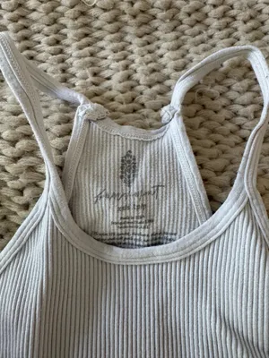 White Free People Movement Tank thumbnail 2