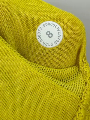 Lululemon Energy Longline Bra Womens 8 Soleil Yellow Medium Support B-D thumbnail 8