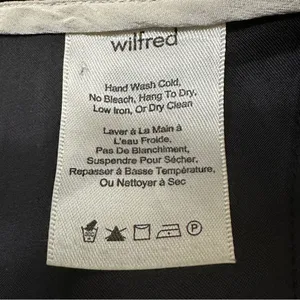 Aritzia Wilfred Black Chici Minimalist Contemporary Wide Leg Pants, Size 6 thumbnail 9