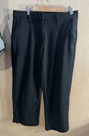 American Eagle Outfitters High Rise Black Stovepipe Trousers Size 2S thumbnail 1