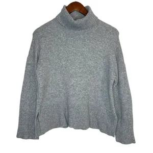 J. Crew Turtleneck Sweater in Supersoft Yarn Size XS‎ Gray Wool Alpaca Classic thumbnail 2