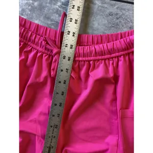 Halara Hot Pink Wide Leg Cargo Pants Drawstring Elastic Waist Womens Small thumbnail 3
