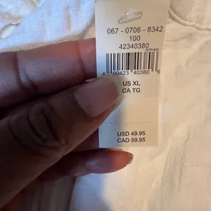 Aerie White Gauze High Waisted Shorts‎ XL New 0706-8342 Elastic Waist Summer thumbnail 3
