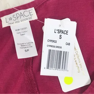 L*SPACE Cypress Burgundy Red Wrap Front Mini‎ Tank Dress Casual Beach Size Small thumbnail 7
