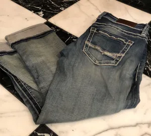 Bke cropped denim jeans thumbnail 1
