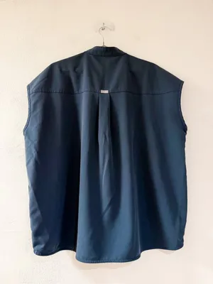Figs Sleevless Scrub Top in Blue XL thumbnail 2