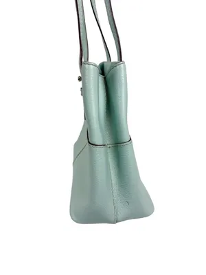 Kate Spade New York Gabriel Grand Street Bag‎ Blue Green Leather Shoulder Purse thumbnail 6