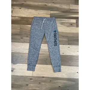 NFL Team Apparel Panthers Gray Athletic Sweatpants Womens Size M thumbnail 2