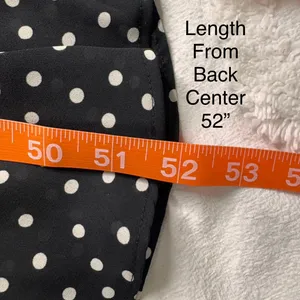 1990s VTG Dani Max Black & White‎ Polka Dot Rockabilly Maxi Dress w Ruffle Sz 14 thumbnail 13