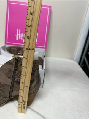 HeyGirl by Corkys Brown Distressed Faux-Leather Pointed Ankle Booties thumbnail 9