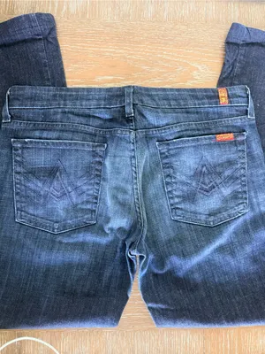 Women’s VTG 7 For All Mankind A-Pocket Bootcut Jeans Sz 31 Made in USA thumbnail 3
