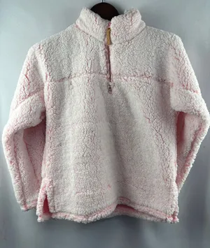 Women’s Blue Star Small Icy Pink Sherpa Pullover thumbnail 1