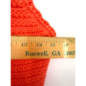Aerie Summer Nights Tank Crochet Crop Top Women Small Coral Boho Coastal Beach‎ thumbnail 9