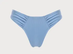 BERLOOK Blue Ruched Bikini Bottom ONLY 68 Size M thumbnail 7