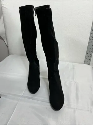 Womans New Refresh Ringo-03 Knee High Boots Block Heel Size 9 Black thumbnail 2