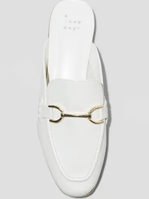 A New Day Women’s Cream Flats Mules Shoes Size 9 thumbnail 7