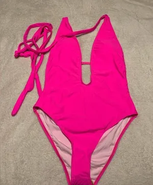 Amazon Swimwear - Hot Pink One Piece Swimsuit ✨ New without Tags ✨ thumbnail 1