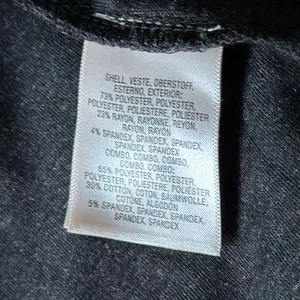 Anthropologie Tara Jacquard Hoodie‎ Zip Sweatshirt Gray Black Hooded Size Medium thumbnail 4