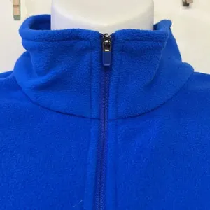 Land’s End Royal Blue 1/4 Zip Long Sleeve Mock Neck Fleece Pullover-Lrg/P 14-16 thumbnail 8