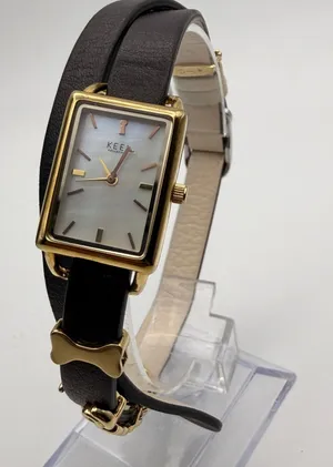 Elegant KEEP Collective Tank TimeKey Watch, Gold-Tone Finish Working New Battery thumbnail 1