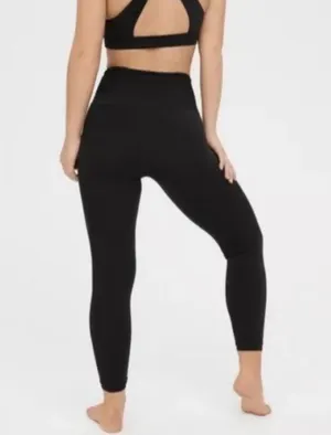 Aerie NWT Offline Real Me 7/8 Leggings Black Small thumbnail 2