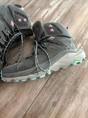 HOKA Kaha 2 GTX Castlerock/Coastal Cushioned Hiking Ankle Boots / Shoes size 10 thumbnail 4