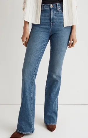 Madewell Skinny Flare Jeans‎ Women’s 32 Medium Wash Stretch High Rise thumbnail 1