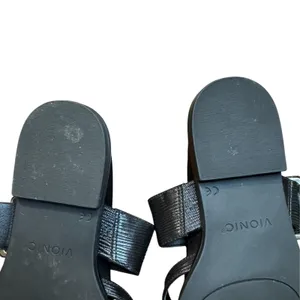 Vionic Shoes Womens Size 6.5 Black Julep Strappy Flat Slide Sandals Comfort thumbnail 9