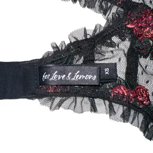 For Love & Lemons Rosebud Black Bustier Corset Top XS thumbnail 5
