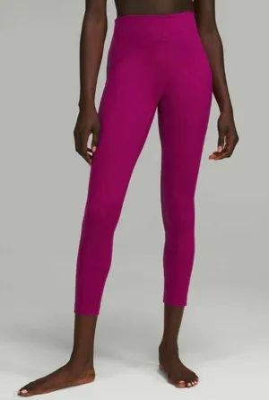 Lululemon InStill High Rise 25” Tights Leggings Magenta Purple Size 10 thumbnail 1